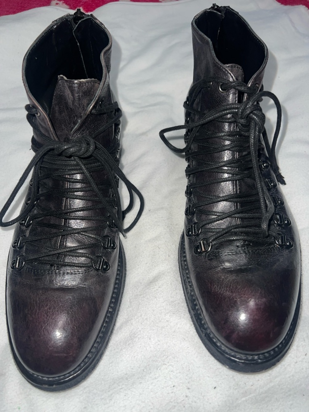 Jo Ghost Italy Men’s Hiking Combat Boots 1356 Testa di Moro Leather Sz 41 (US 8)